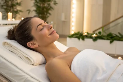 a guide to tummy skin tightening treatments 160698 Woman with a smooth tummy after receiving a non-surgical skin tightening treatment.