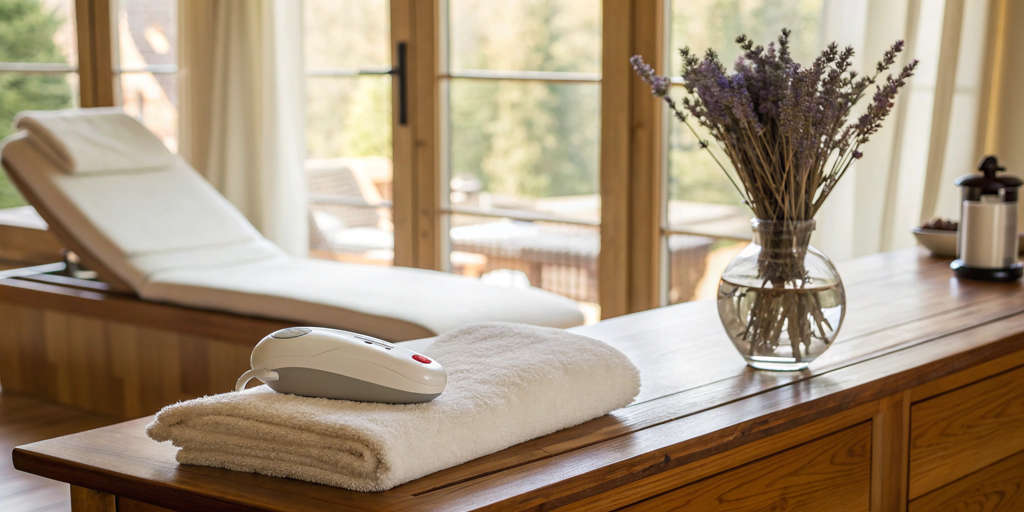 Professional laser hair removal device at a medspa in Tysons Corner.