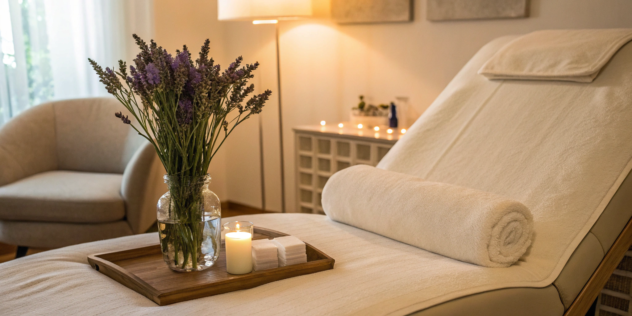 A professional and clean treatment room in a Botox spa near me.