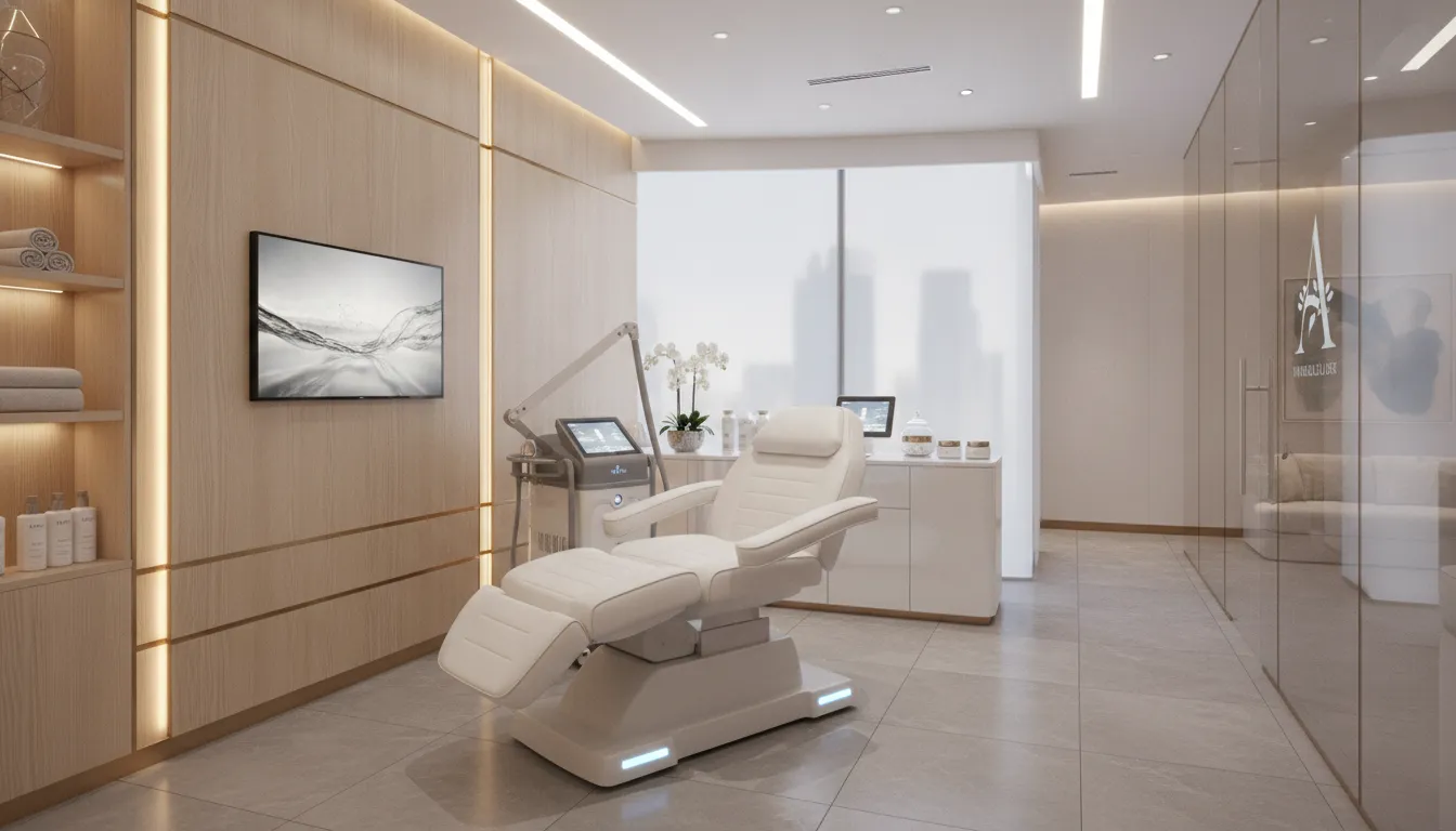 Modern luxury medical aesthetics clinic presenting advanced body contouring and medical weight loss synergy