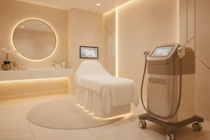 Venus Legacy skin tightening and cellulite reduction treatment room at LightRx Medspa